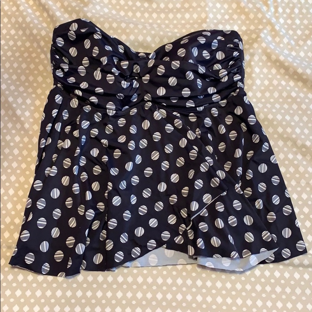 Navy Blue Tankini Top